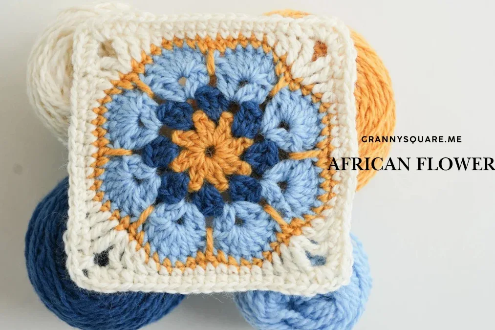 African Flower Granny Square - Free Crochet Pattern — photo 2