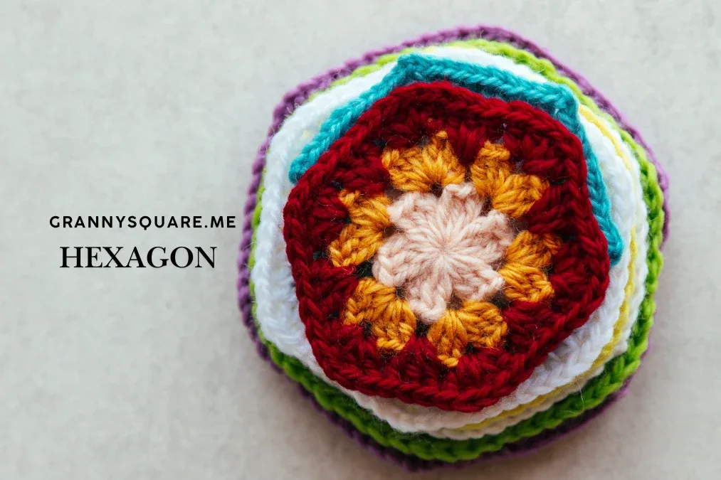 Basic Hexagon Granny Square – Free Crochet Pattern — photo 3