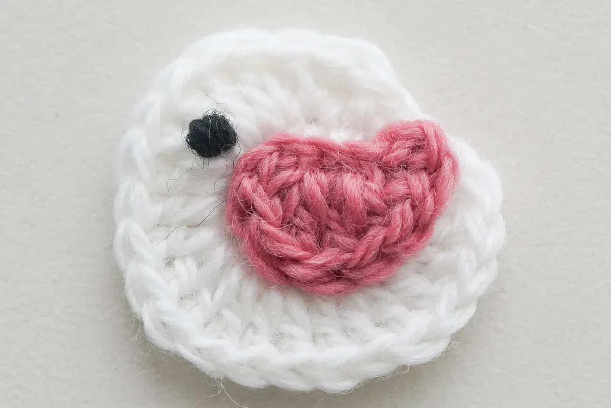 Bird Granny Square: Free Crochet Pattern with a Tiny Wing and French Knot Eye — photo 4