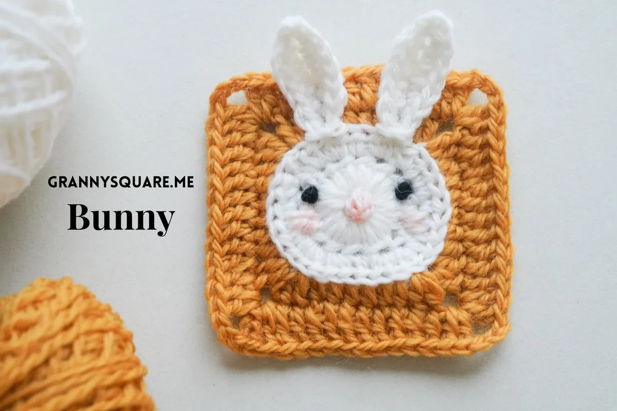 Bunny Granny Square – Free Crochet Pattern with 3D Ears — photo 3