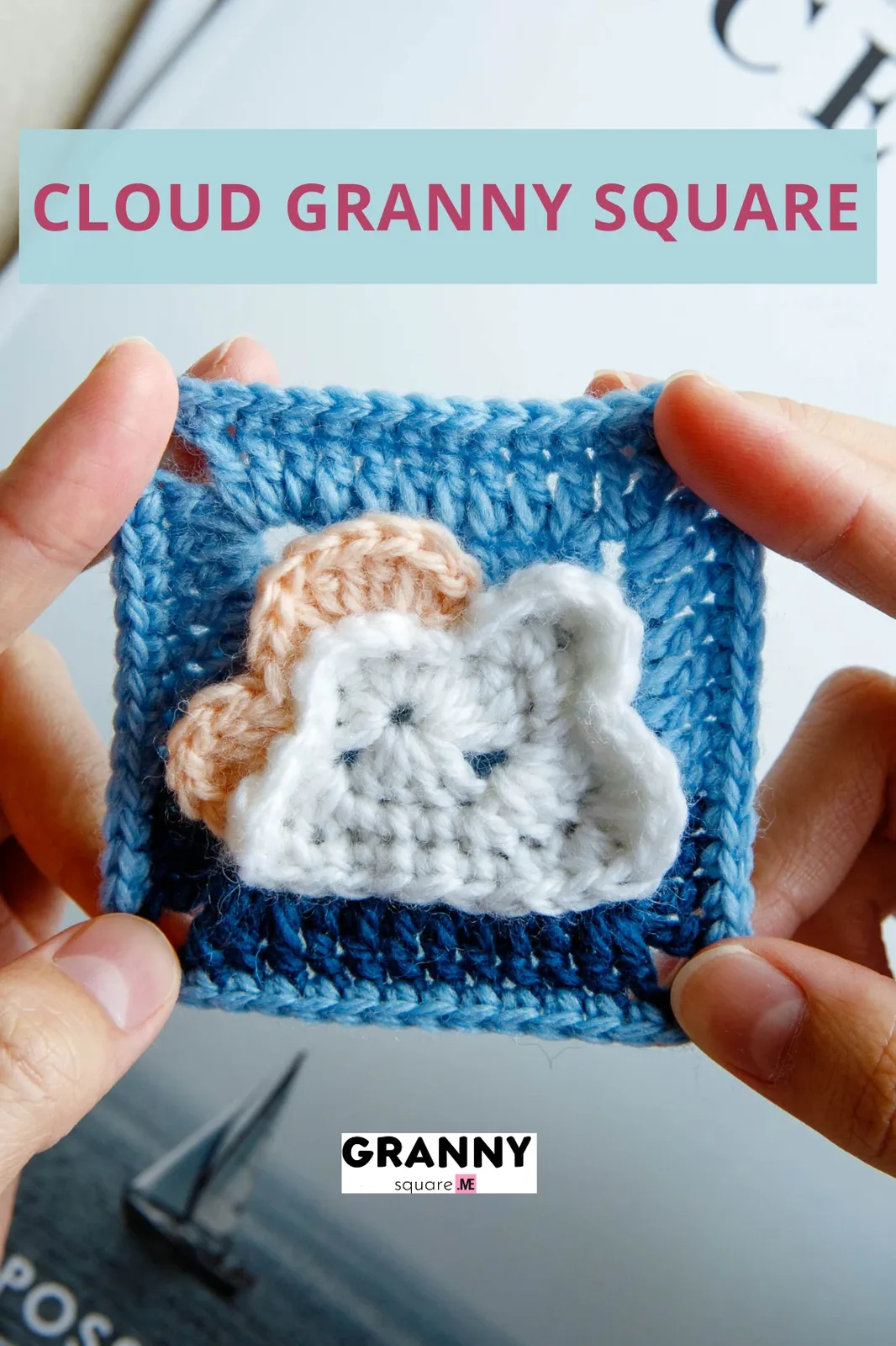 Cloud Granny Square — Free Crochet Pattern with a 3D Layered Cloud — photo 4