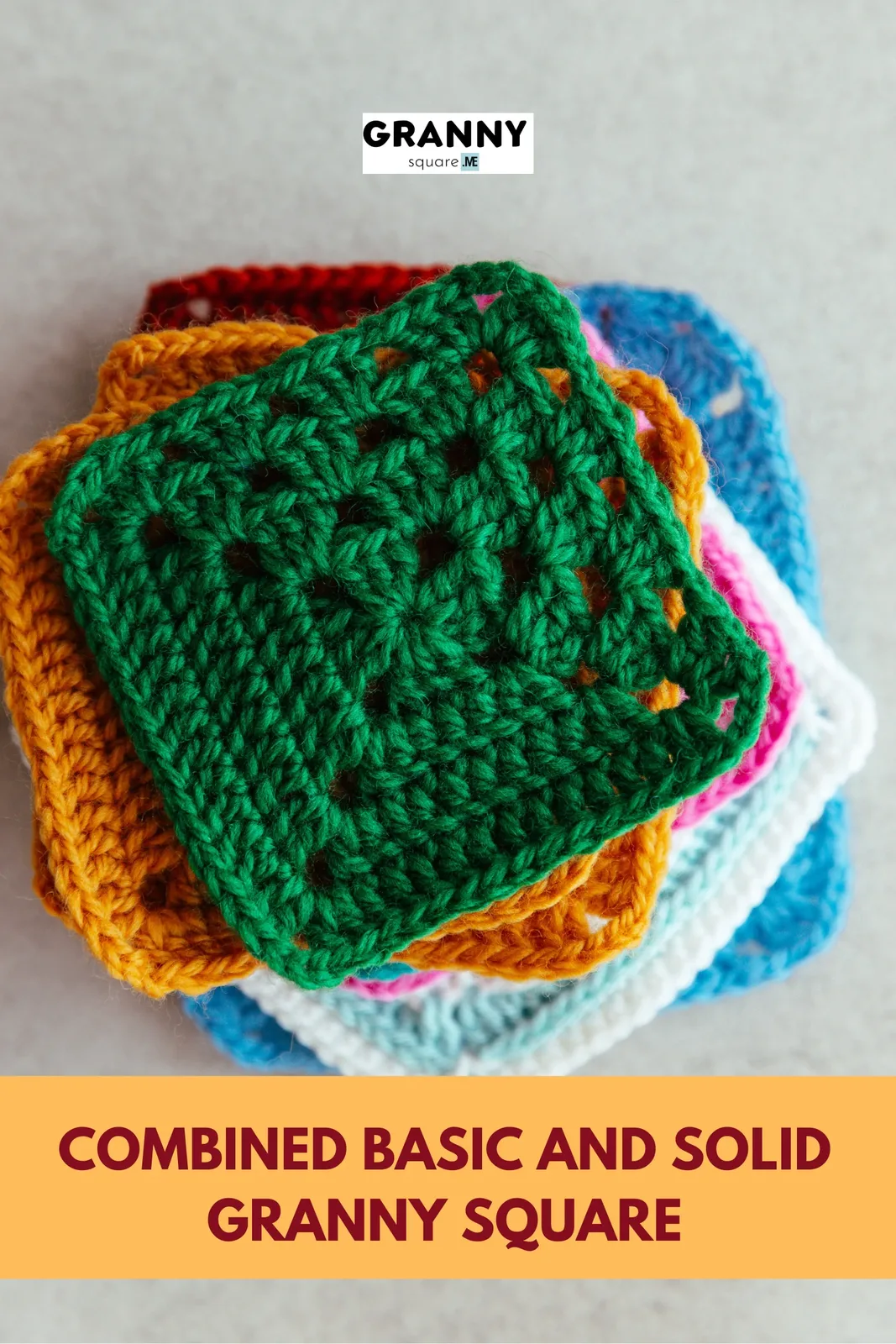 Combined Basic and Solid Granny Square – Free Crochet Pattern — photo 4