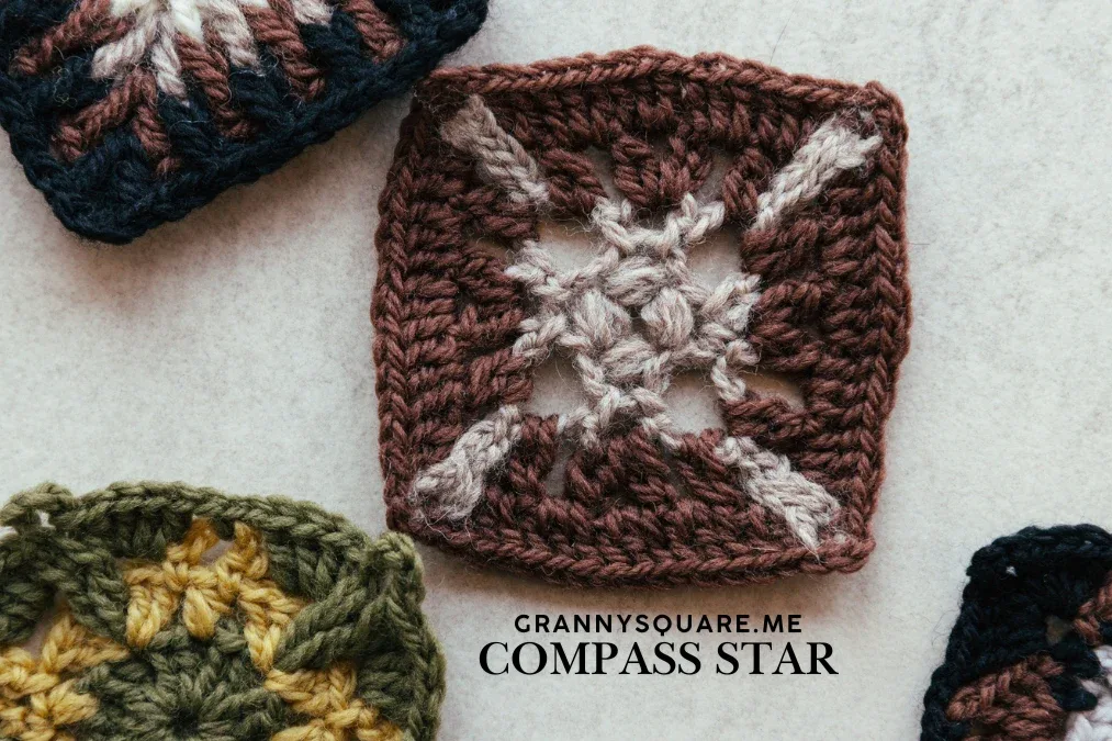 Compass Star Granny Square – Free Crochet Pattern — photo 3