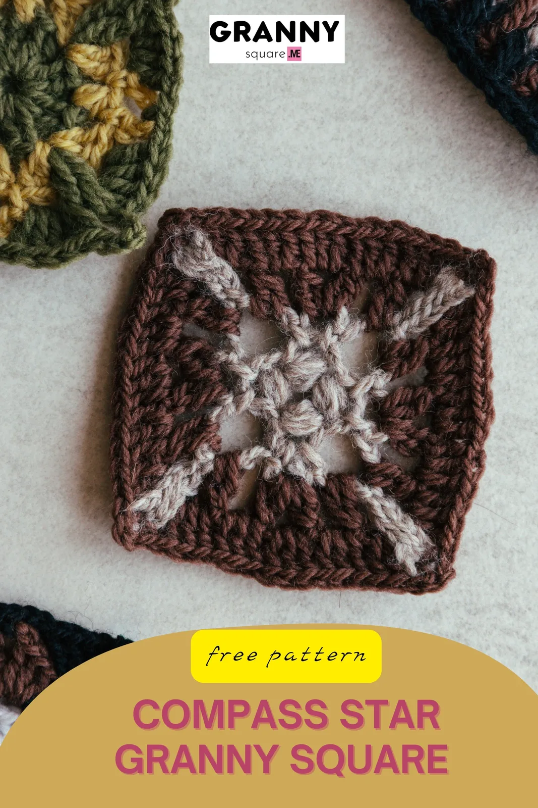 Compass Star Granny Square – Free Crochet Pattern — photo 4