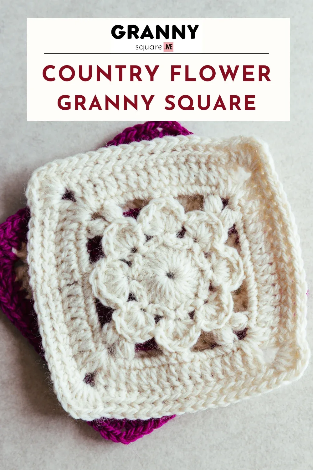 Country Flower Granny Square: A Free 3D Bloom Motif Pattern — photo 4