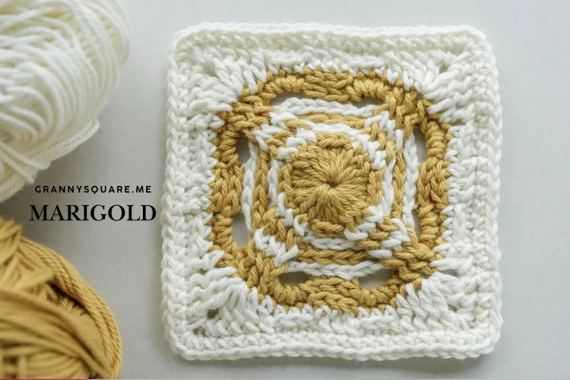 Crochet Marigold Granny Square Pattern (Free) — photo 4