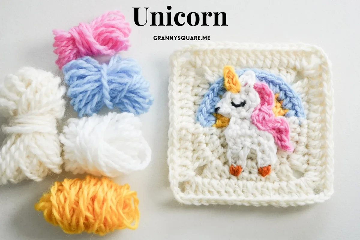 How to Crochet a Unicorn Granny Square (Free Pattern) — photo 2