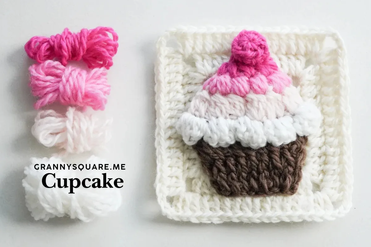 Cupcake Granny Square Free Crochet Pattern — photo 2