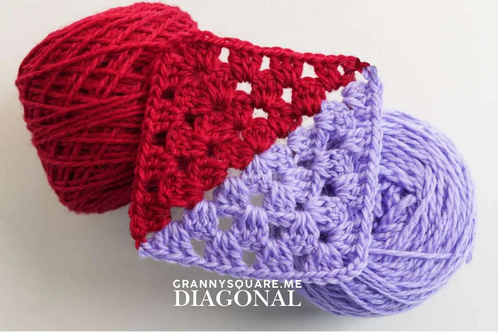 Diagonal Granny Square Free Crochet Pattern — photo 2