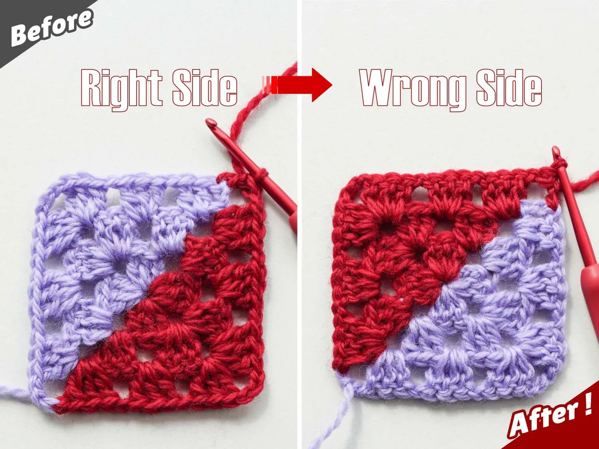 Diagonal Granny Square Free Crochet Pattern — photo 3