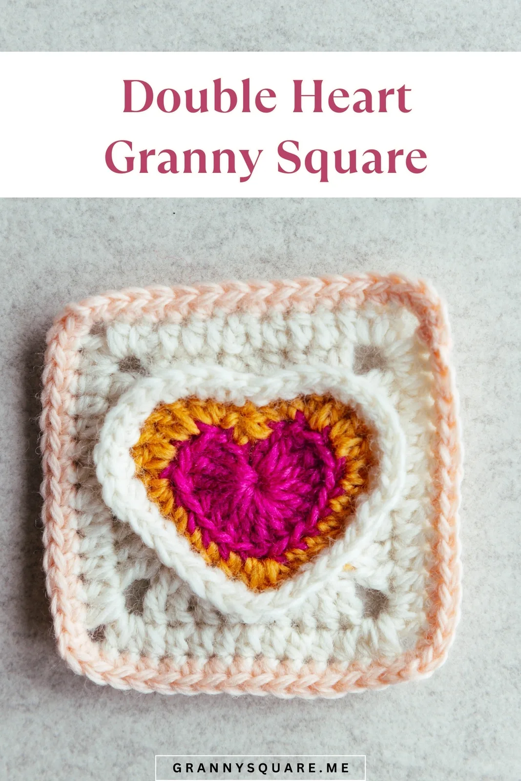 Double Heart Granny Square — Free Crochet Pattern — photo 2