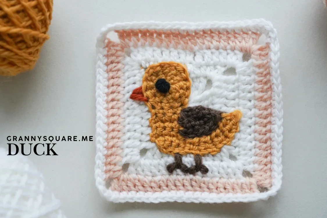 Duck Granny Square: Free Crochet Pattern — photo 2