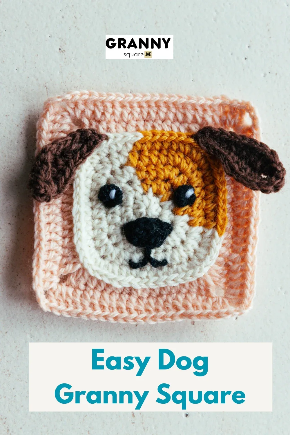 Easy Dog Granny Square — Free Crochet Pattern with Color Changes — photo 4