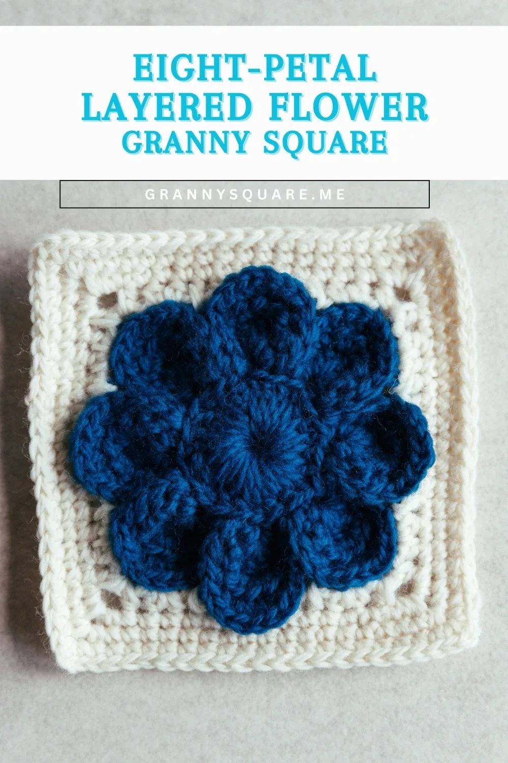 Eight Petal Flower Granny Square - Free Crochet Pattern — photo 4