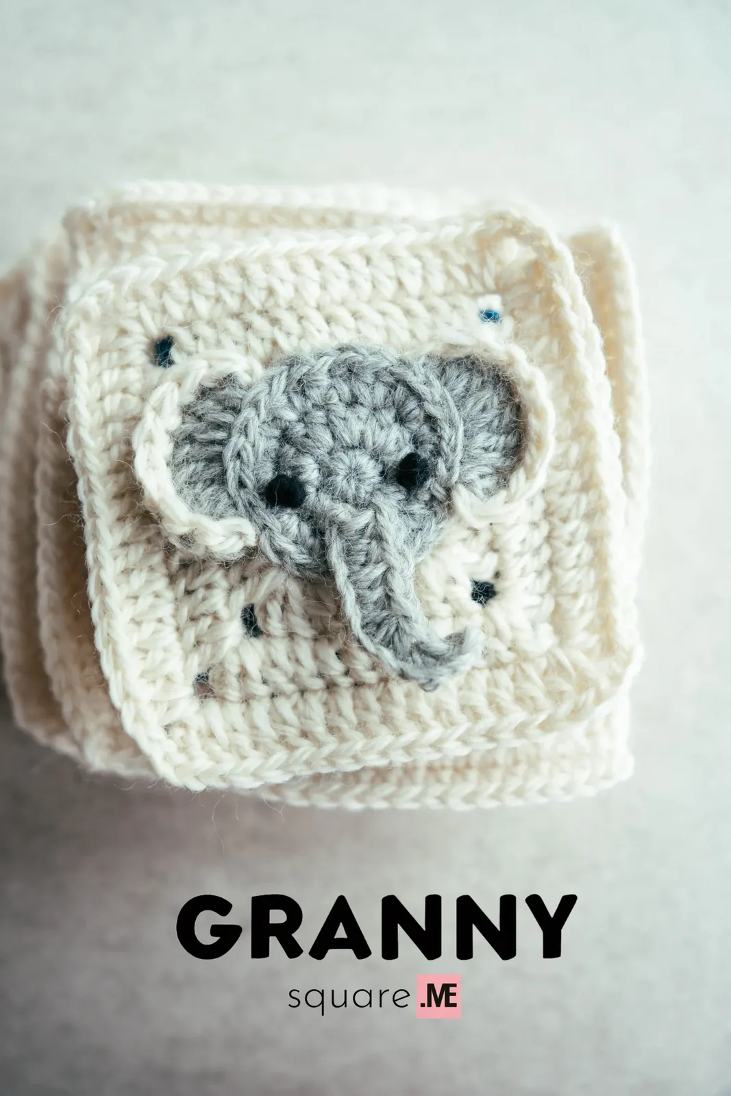 Elephant Granny Square — Free Crochet Pattern with Sculpted Ears — photo 3