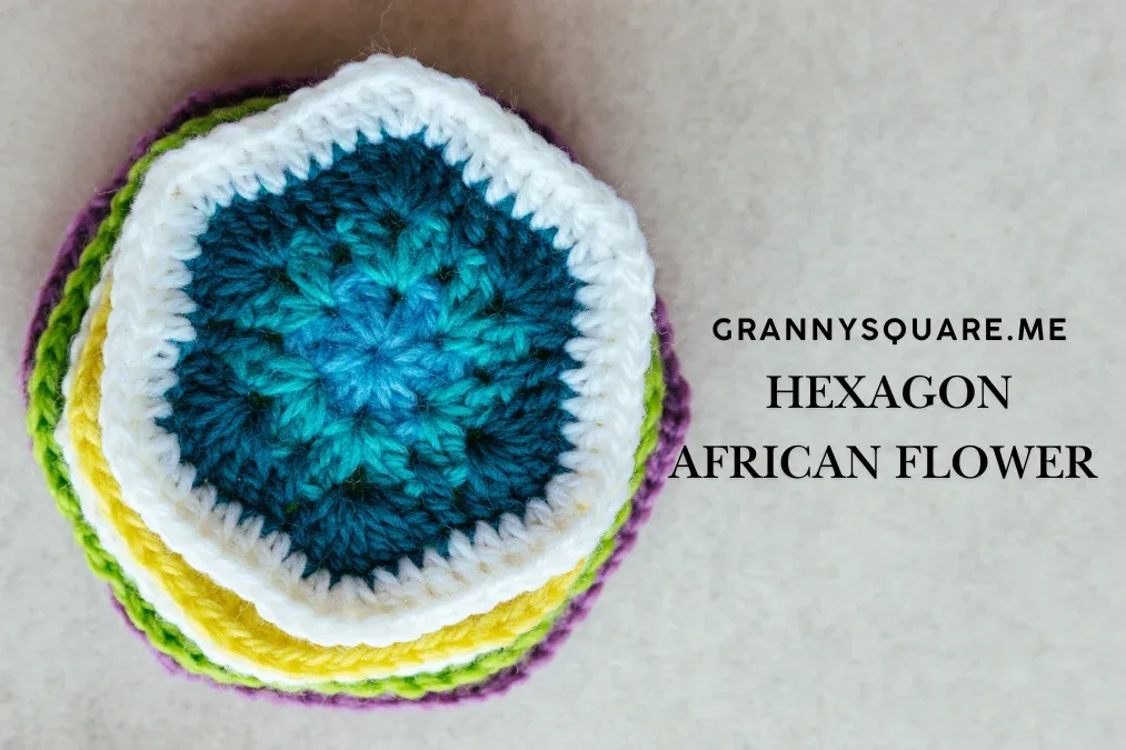 Hexagon African Flower Granny Square – Free Crochet Pattern — photo 2