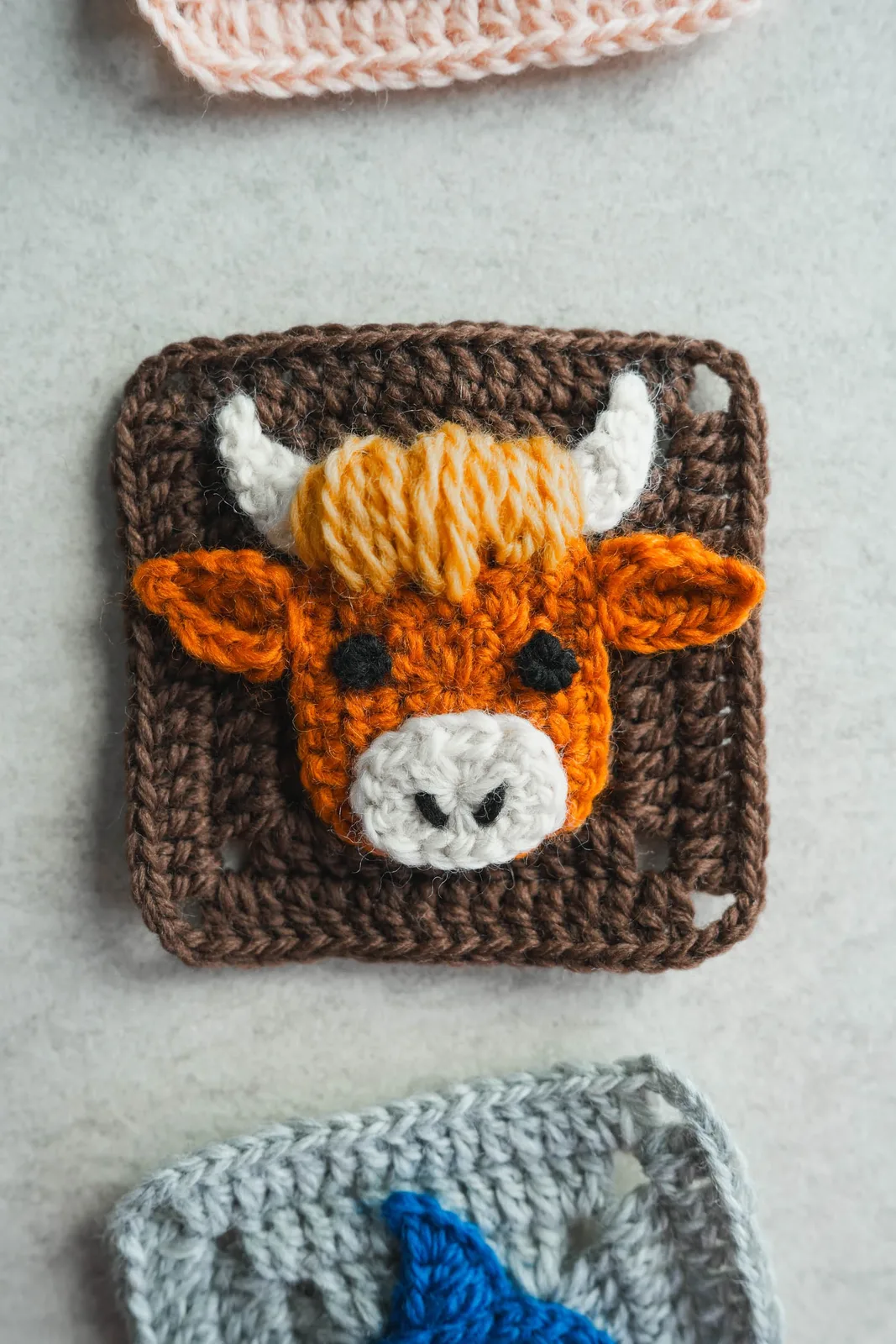 Highland Cow Granny Square — Free Crochet Pattern — photo 2
