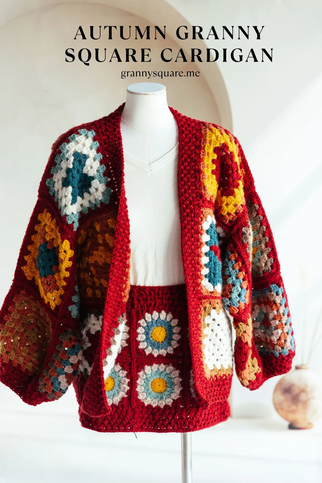How to Crochet a Granny Square Cardigan