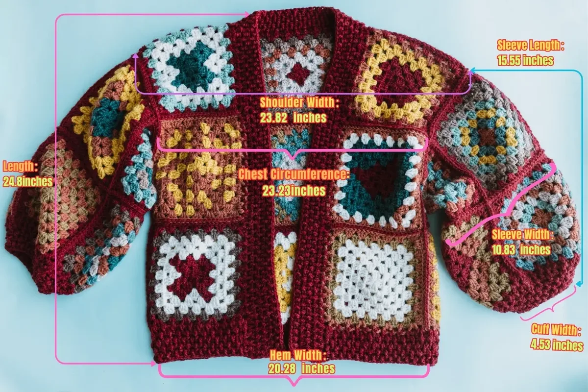 How to Crochet a Granny Square Cardigan — photo 4