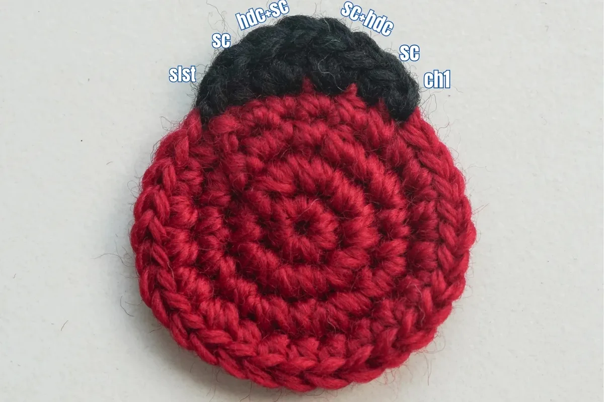 Ladybug Granny Square: Free Crochet Pattern for a Cute 3.5-Inch Square — photo 4