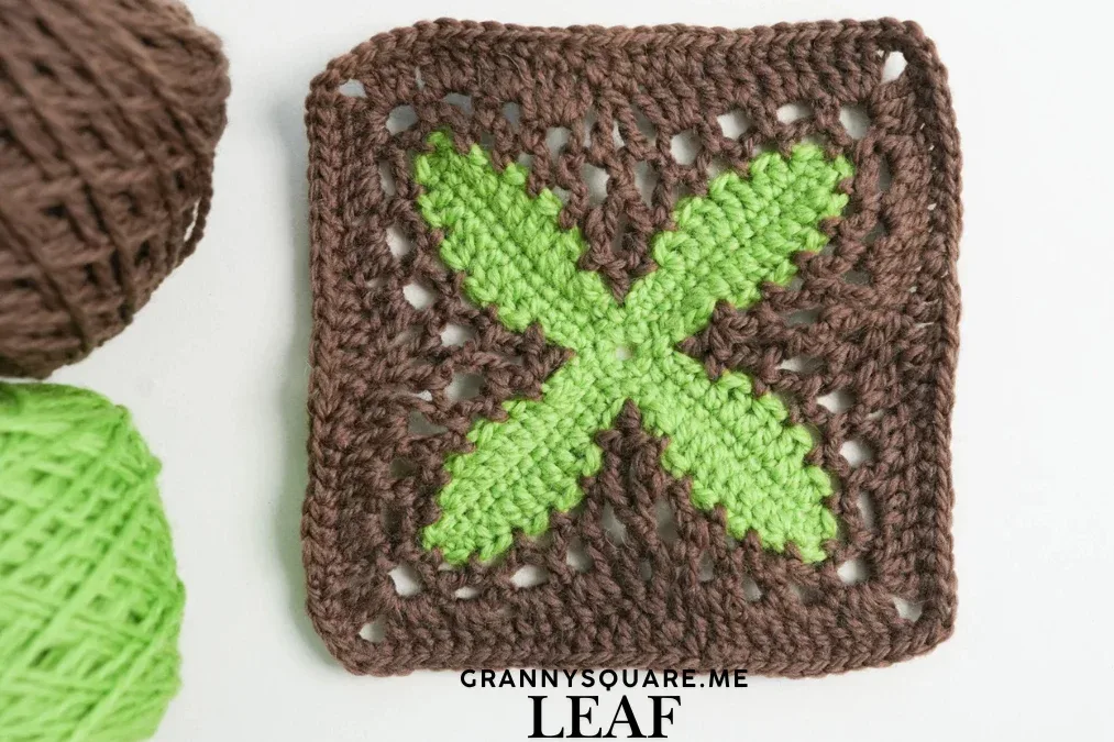 Large Leaf Granny Square – Free Crochet Pattern — photo 3