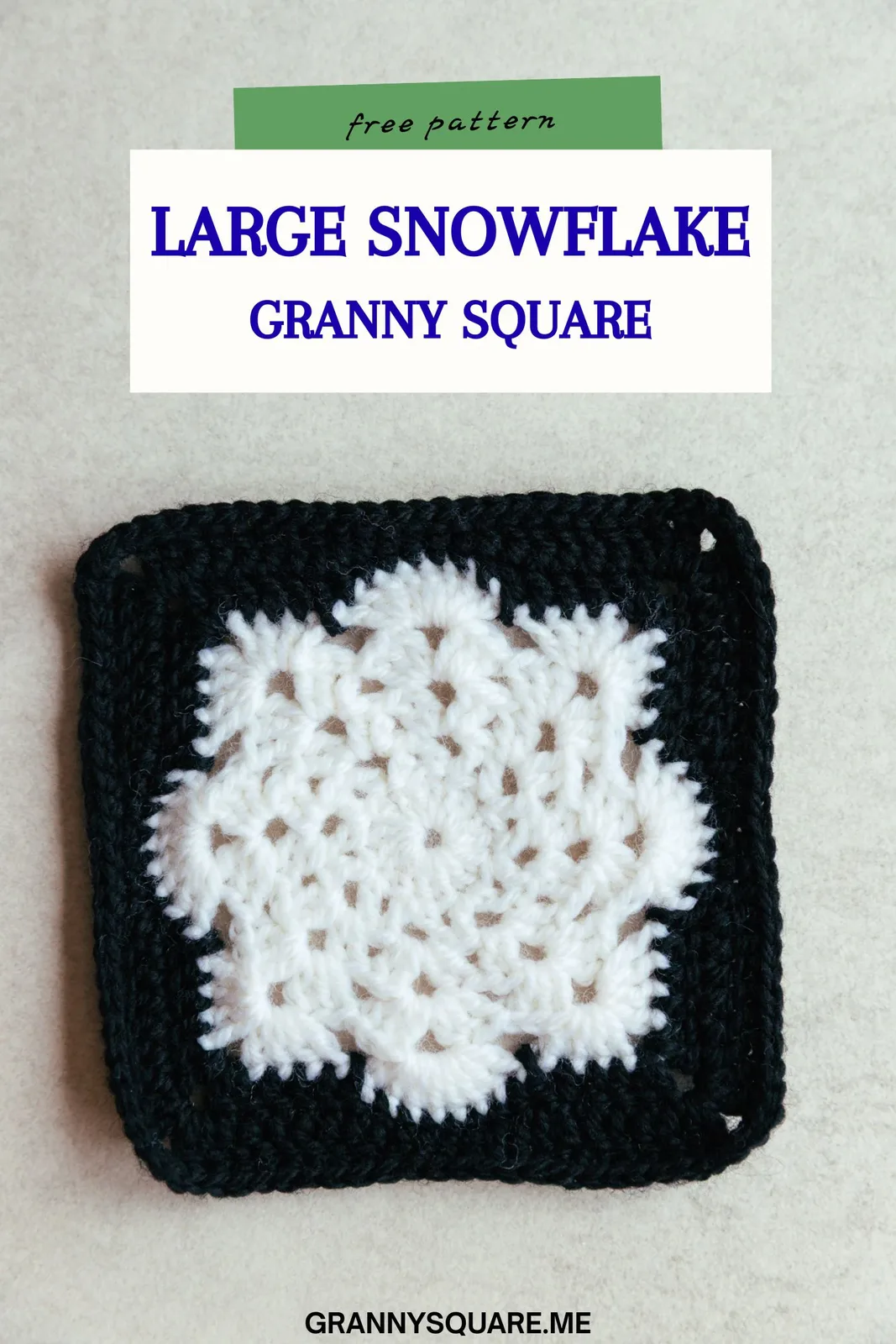 Large Snowflake Granny Square – Free Crochet Pattern — photo 3