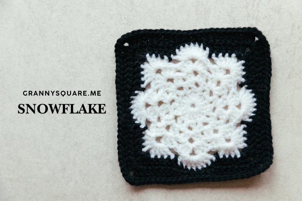 Large Snowflake Granny Square – Free Crochet Pattern — photo 4