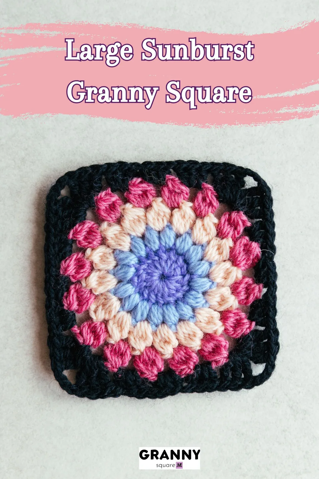 Large Sunburst Granny Square – Free Crochet Pattern — photo 4