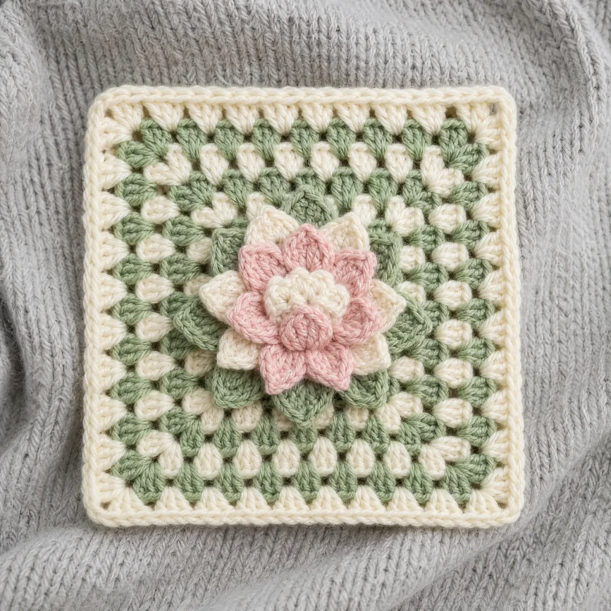 Layered Lotus Granny Square — A Blooming Beginner Favorite