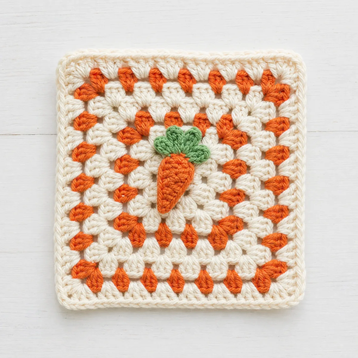 Little Carrot Granny Square Pattern — A Cheerful Beginner Design