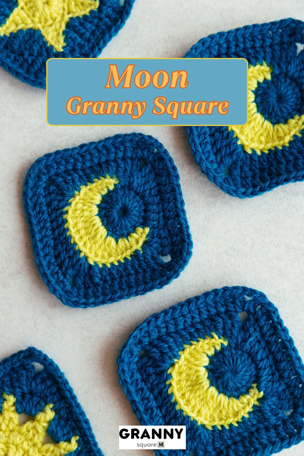 Moon Granny Square Pattern: A Dreamy Celestial Crochet Block β photo 4