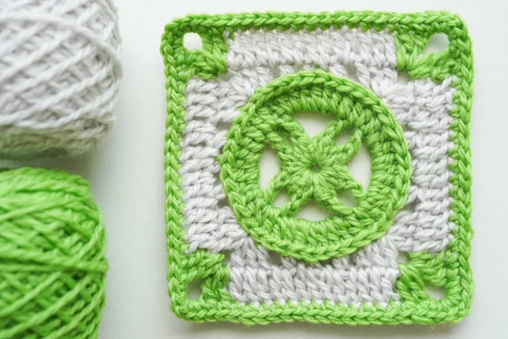 Nautical Star Granny Square – Free Crochet Pattern