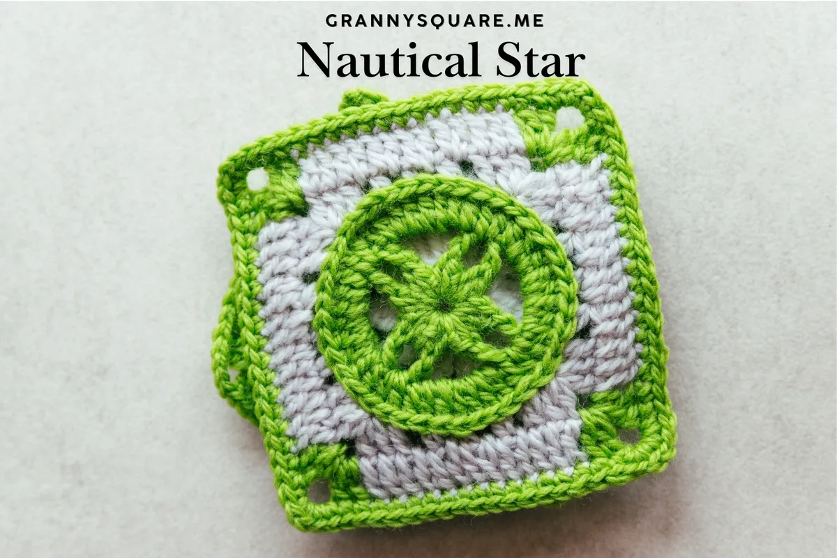 Nautical Star Granny Square – Free Crochet Pattern — photo 3