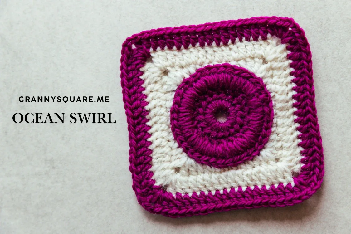 Ocean Swirl Circle Granny Square — Free Crochet Pattern — photo 2