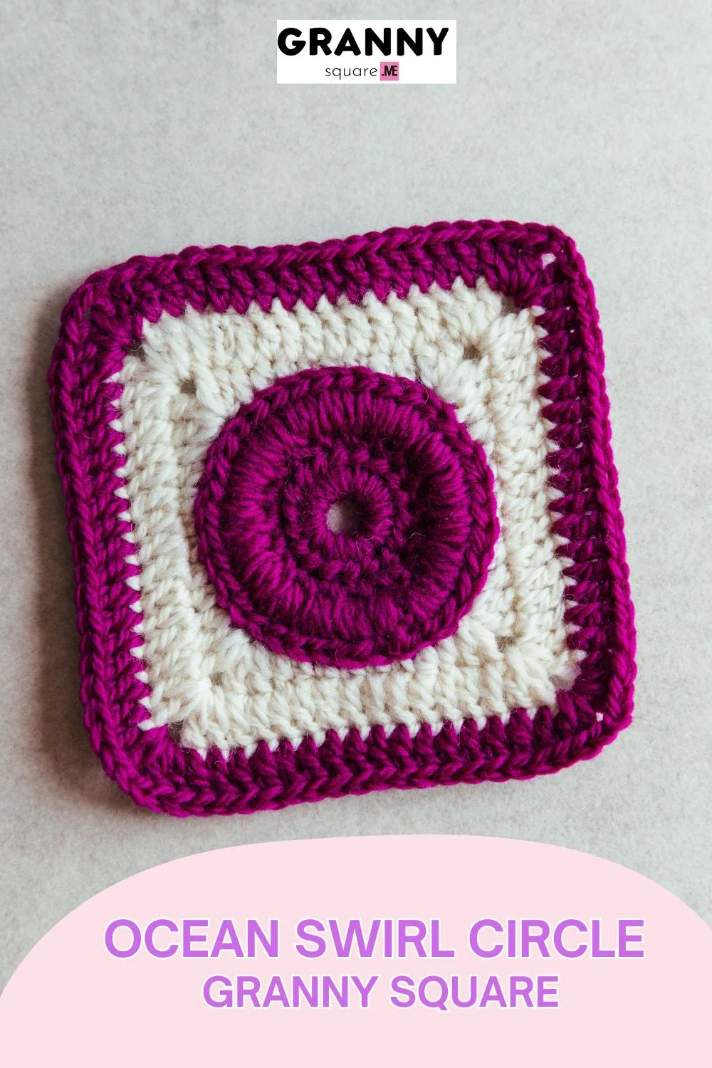 Ocean Swirl Circle Granny Square — Free Crochet Pattern — photo 3