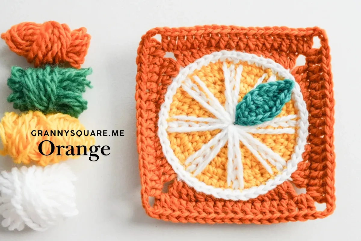 How to Crochet an Orange Granny Square (Free Pattern) — photo 3
