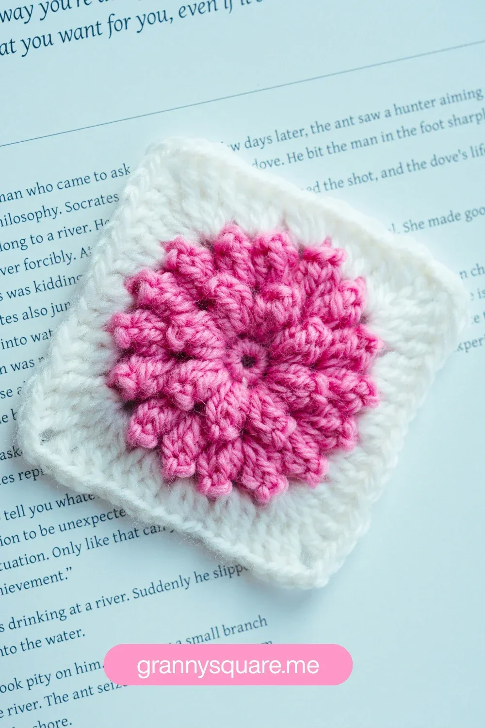 How to Crochet a Popcorn Flower Granny Square (Free Pattern) — photo 2