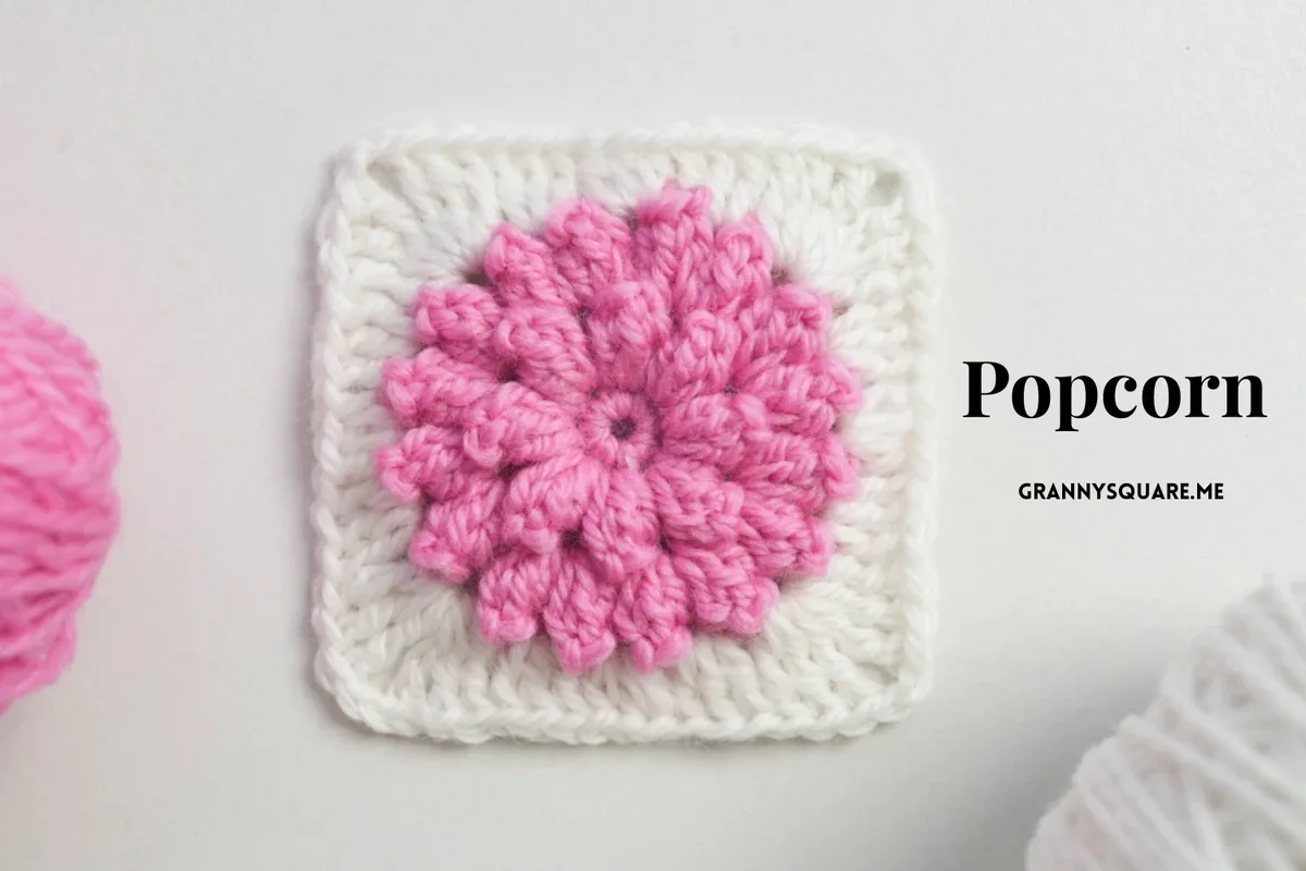 How to Crochet a Popcorn Flower Granny Square (Free Pattern) — photo 4
