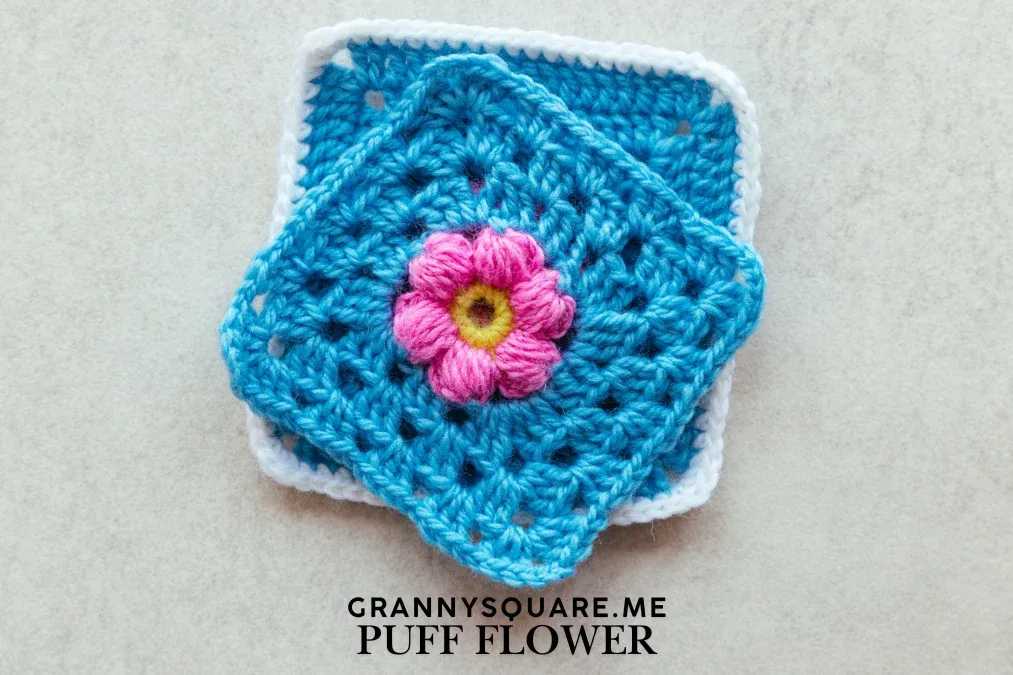 Puff Flower Granny Square – Free Crochet Pattern — photo 3