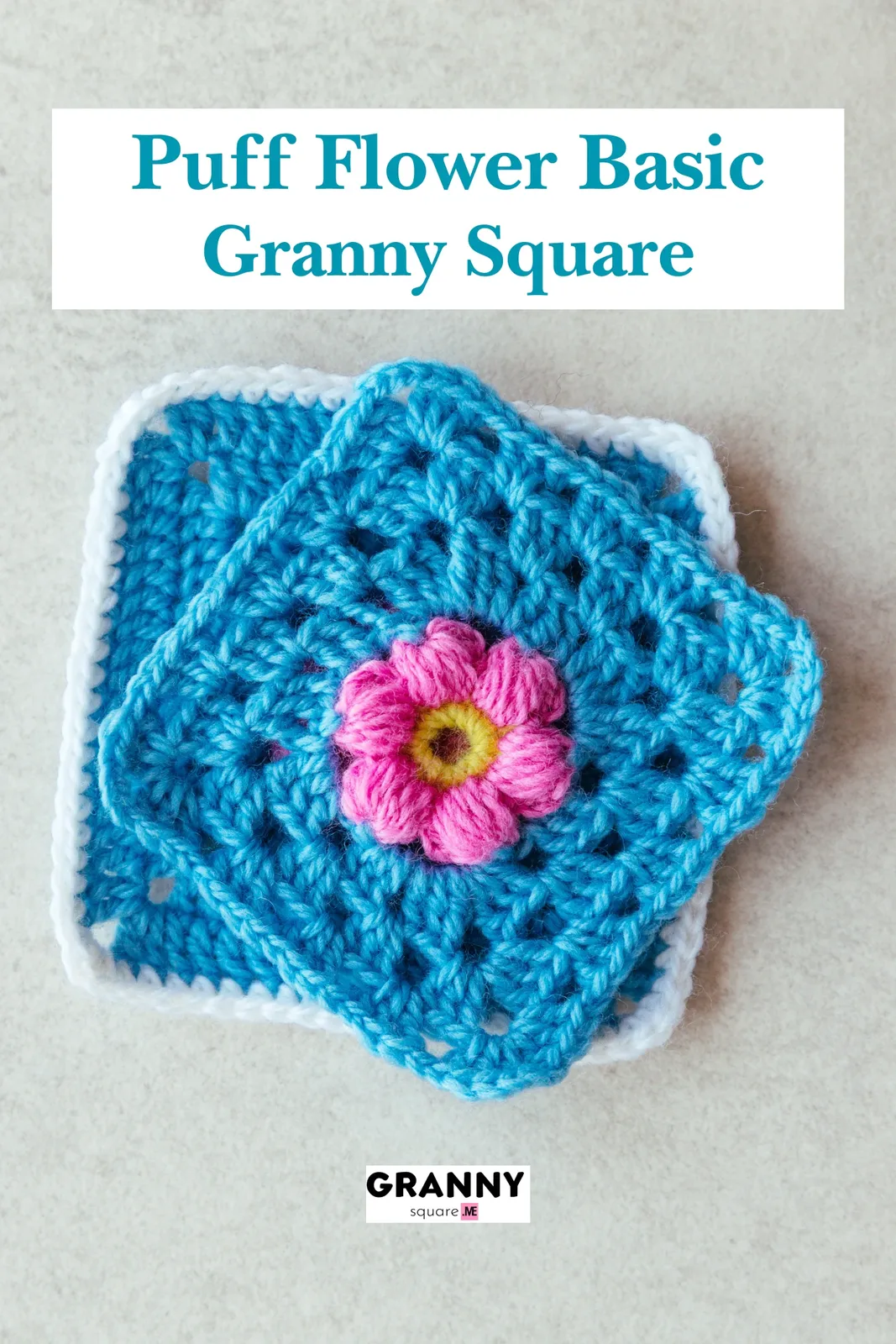Puff Flower Granny Square – Free Crochet Pattern — photo 4