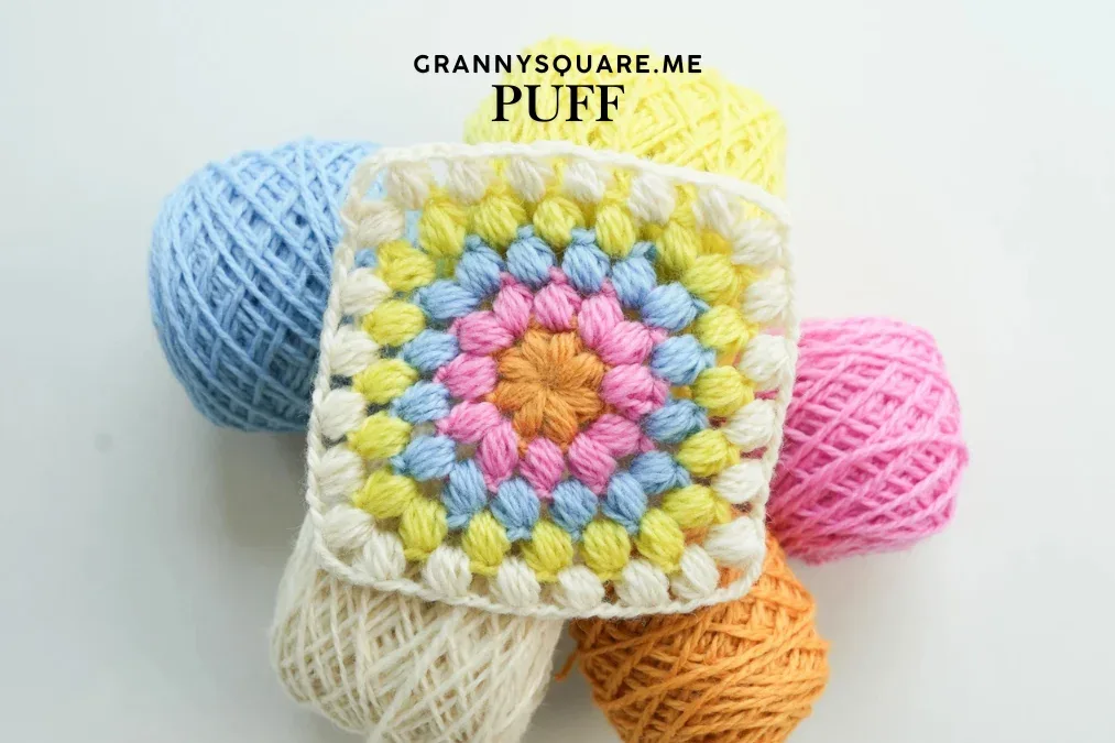 Puff Stitch Granny Square – Free Crochet Pattern — photo 3