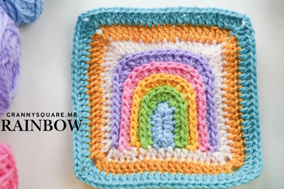 Rainbow Granny Square: Free Crochet Pattern — photo 3