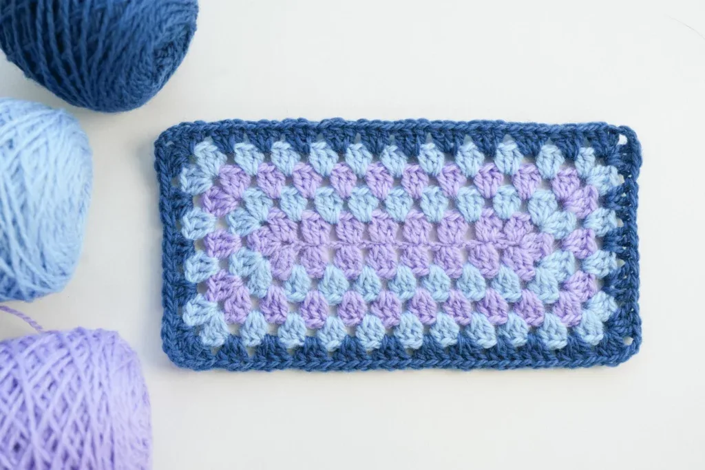 How to Crochet a Rectangle Granny Square – Free Beginner Pattern