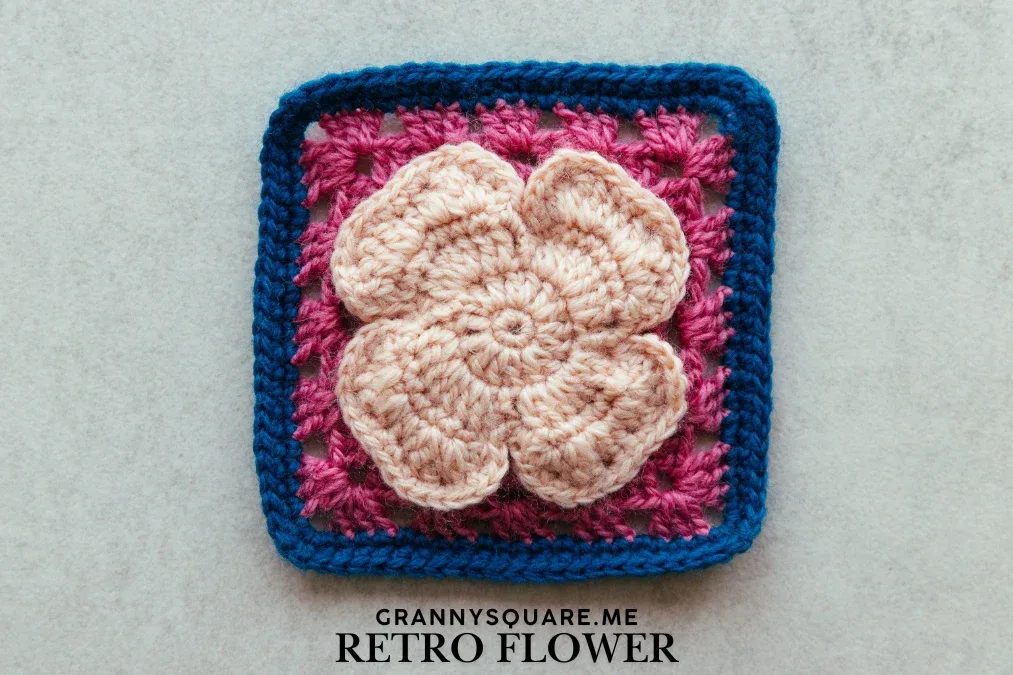 Retro Large Flower Granny Square – Free Crochet Pattern — photo 2