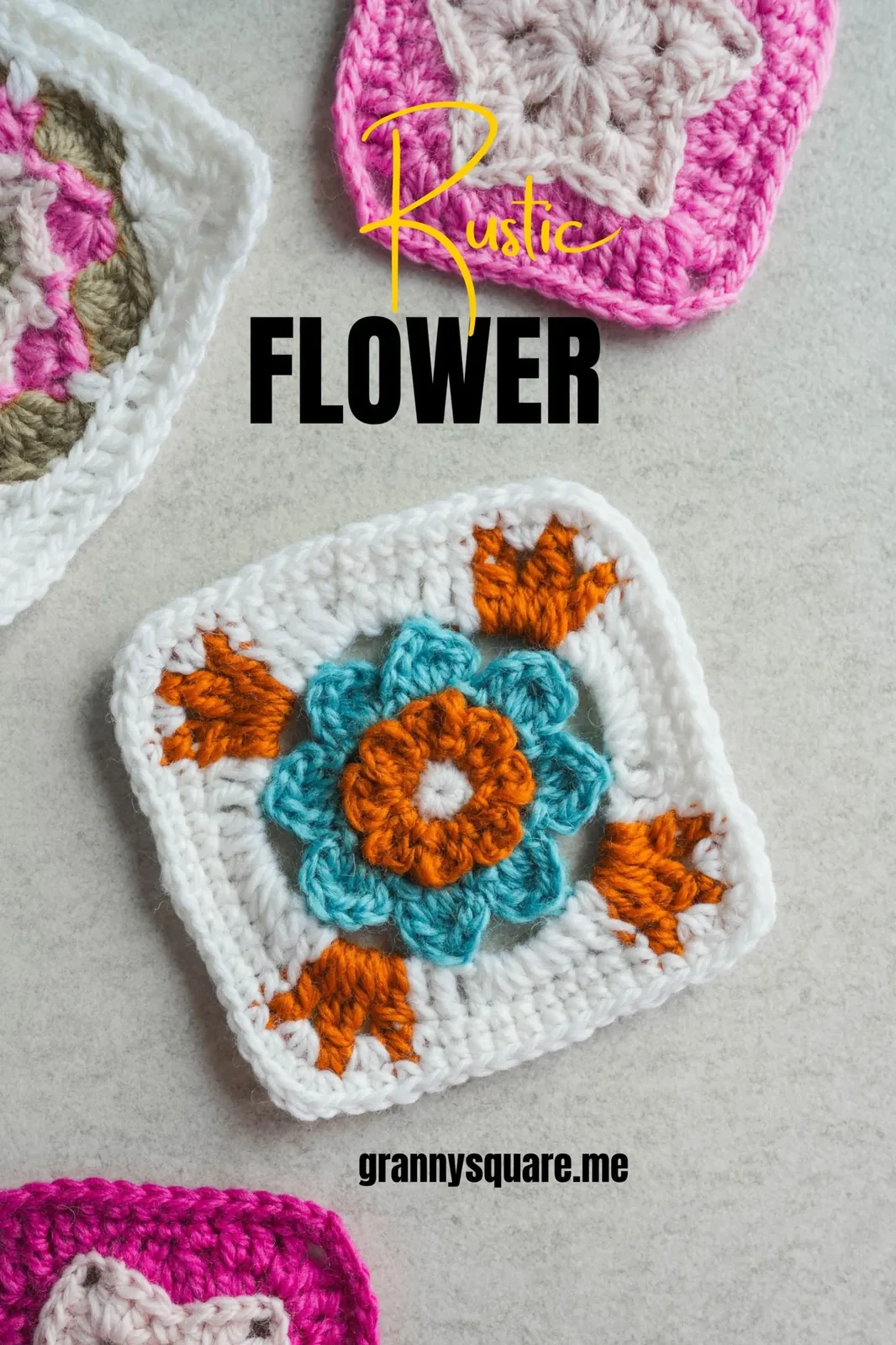 Rustic Flower Granny Square - Free Crochet Pattern — photo 4