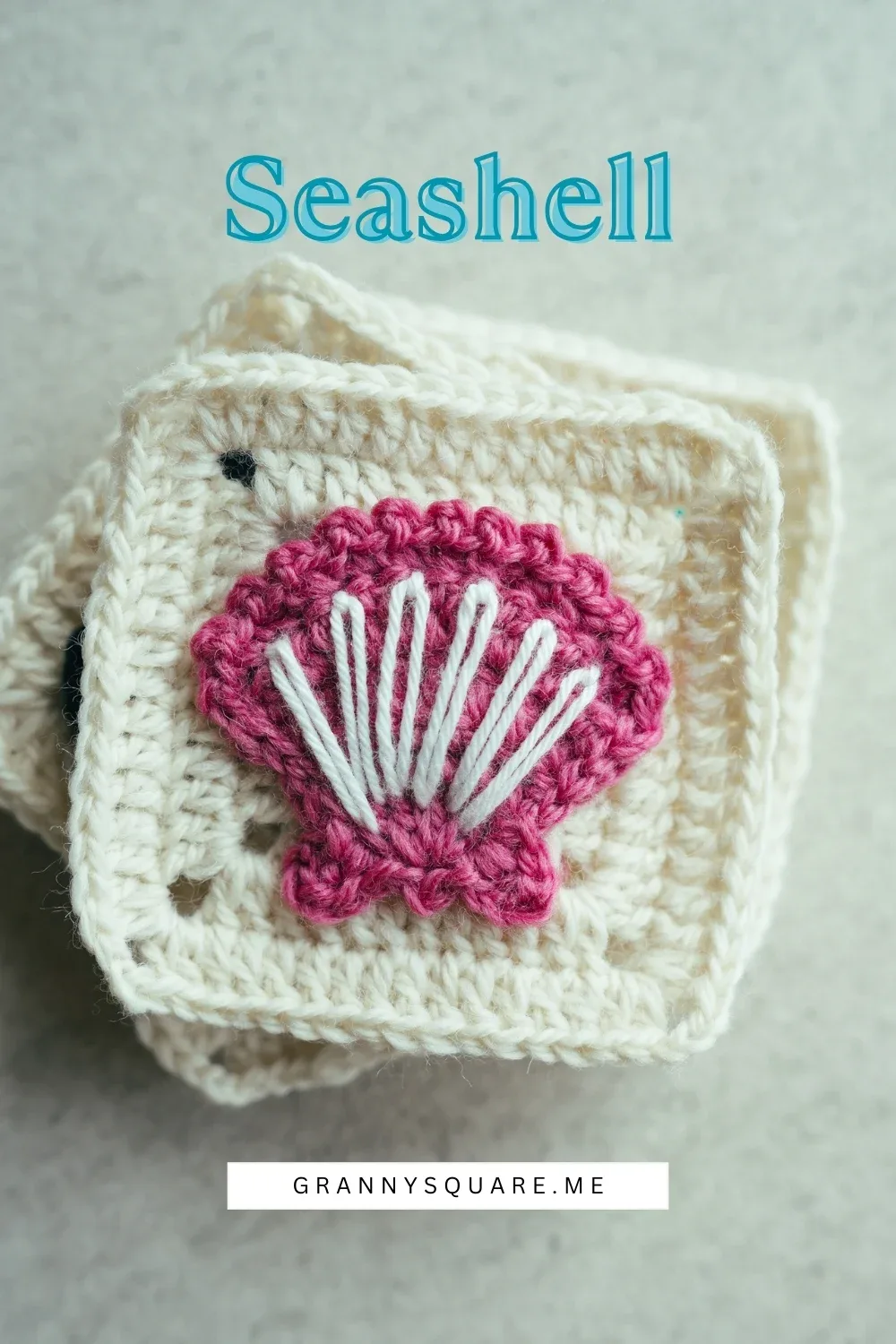 Seashell Granny Square — Free Crochet Pattern with Textured Shell Appliqué — photo 4