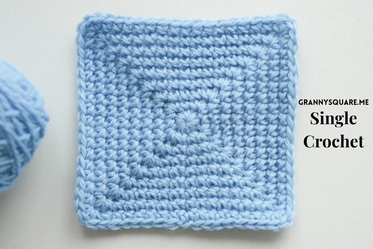 Single Crochet Granny Square - Free Pattern for a Solid, No-Gap Square — photo 3
