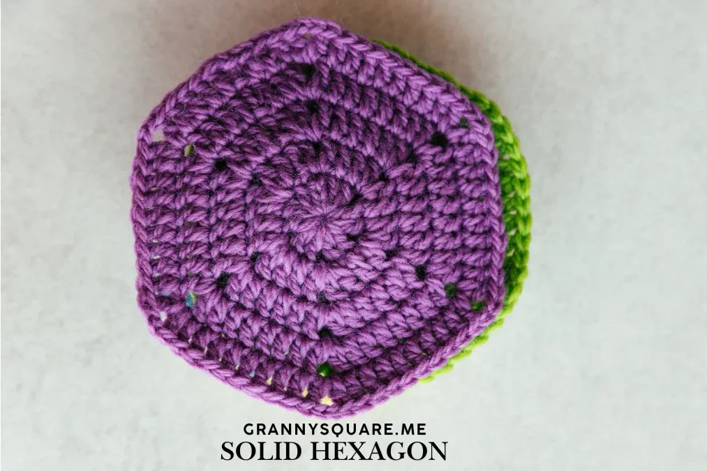 How to Make a Solid Hexagon: Free Crochet Granny Hexagon Pattern — photo 3