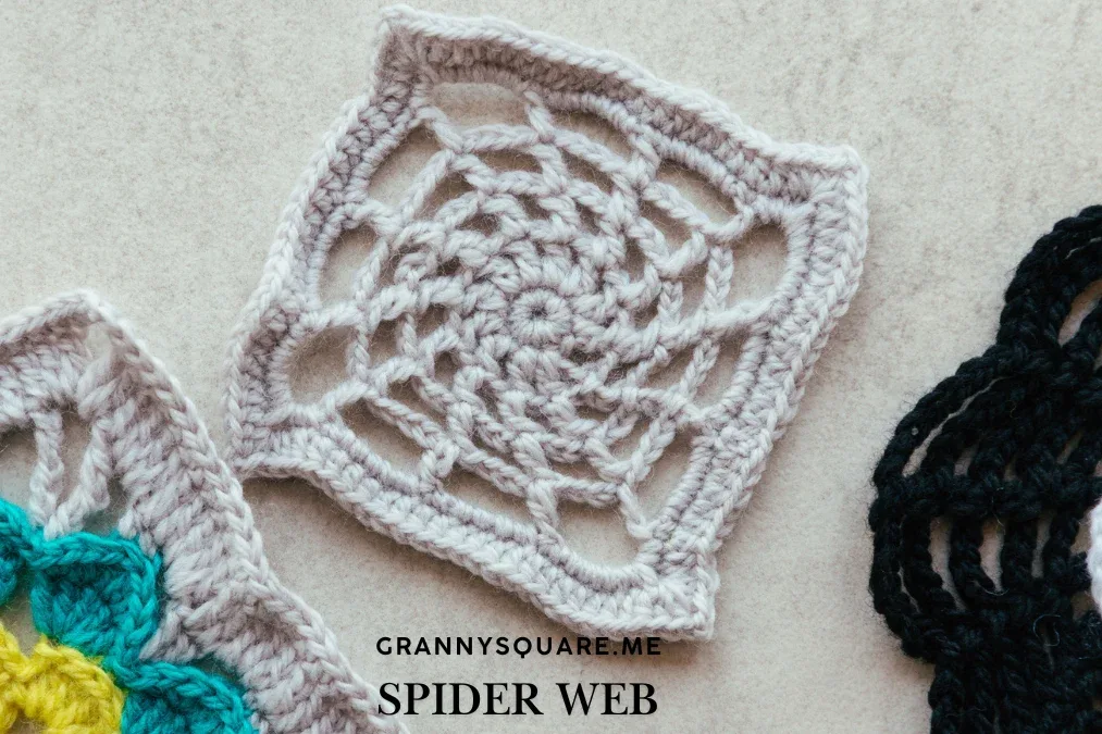 Spider Web Granny Square Crochet Pattern — photo 3