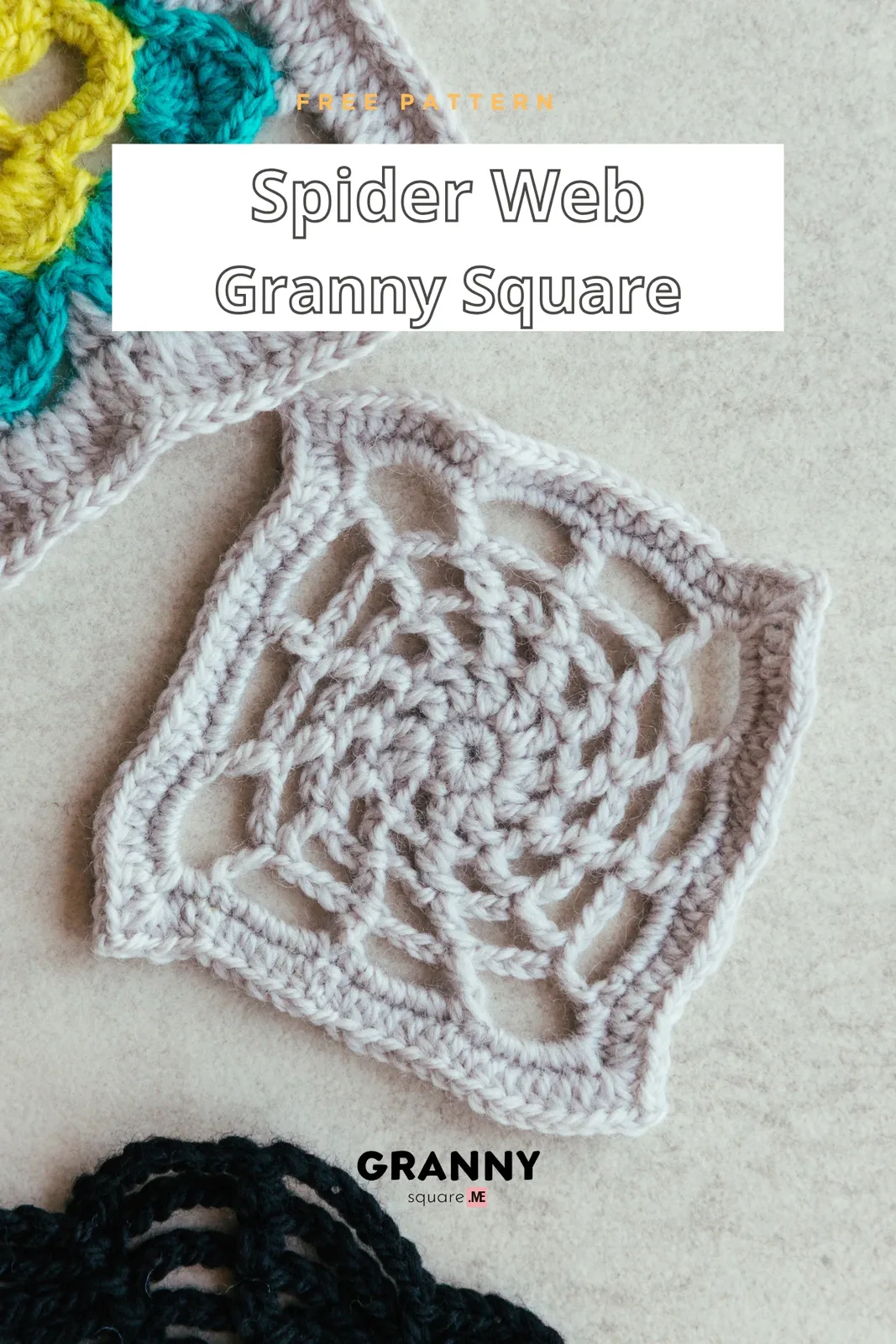 Spider Web Granny Square Crochet Pattern — photo 4